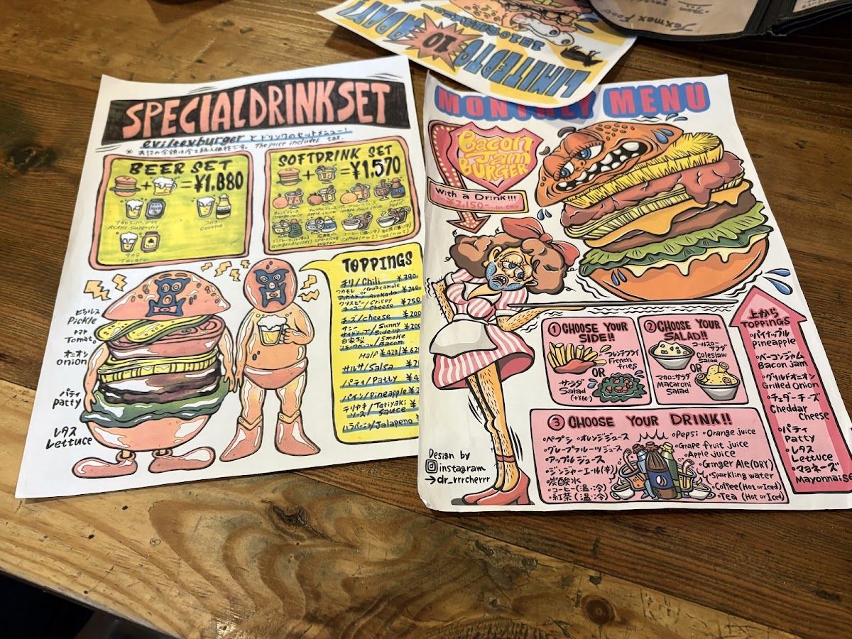 Menu Eviltex Hamburgers & Tex-Mex-6