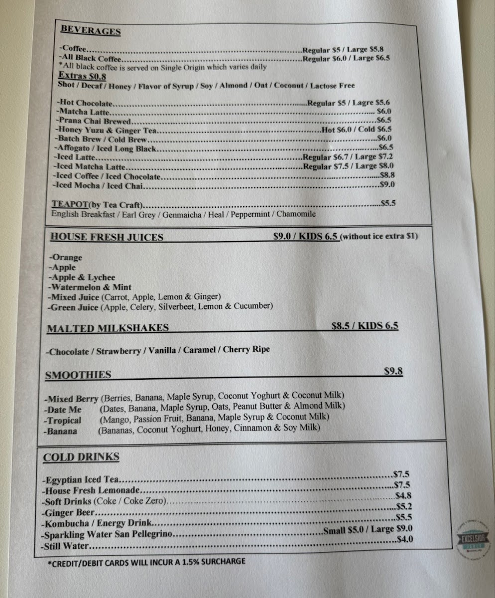 Menu Excelsior Jones-1