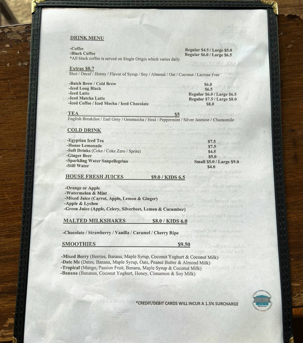 Menu Excelsior Jones-7