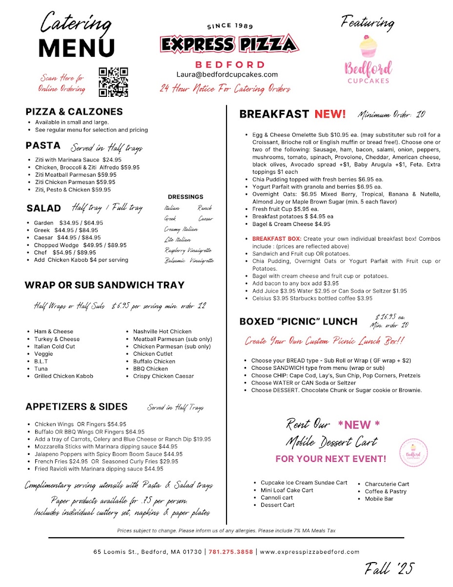Menu Express Pizza Bedford-3