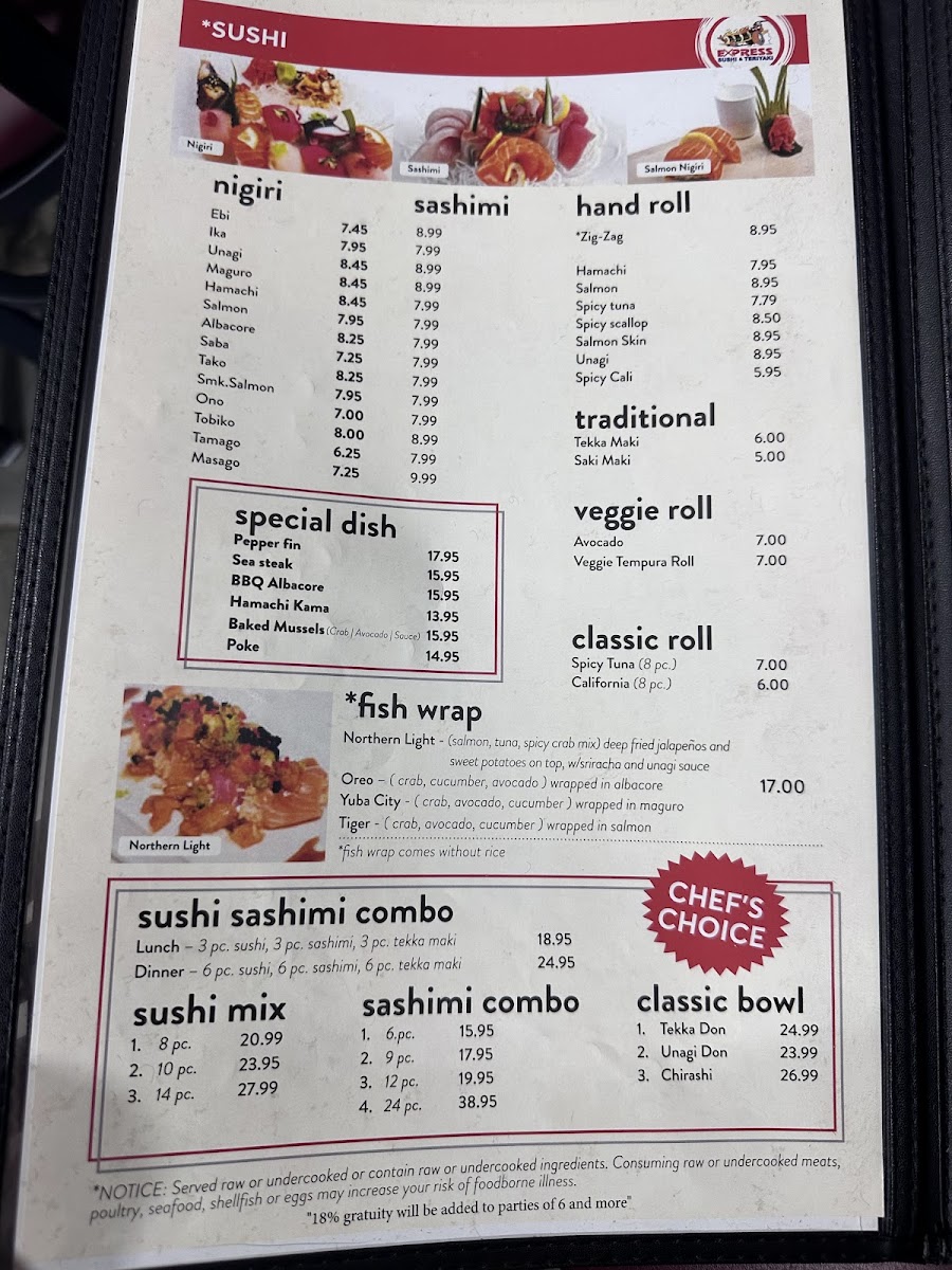 Menu Express Sushi & Teriyaki-8