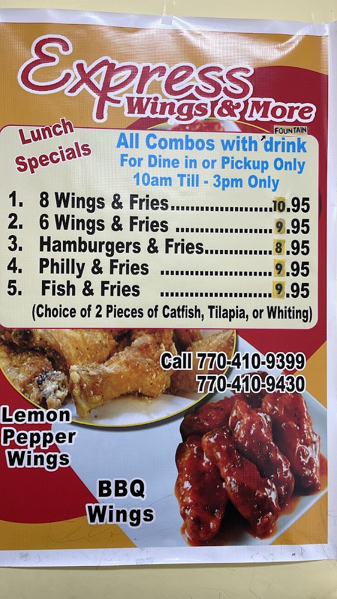 Menu Express Wings & More-1