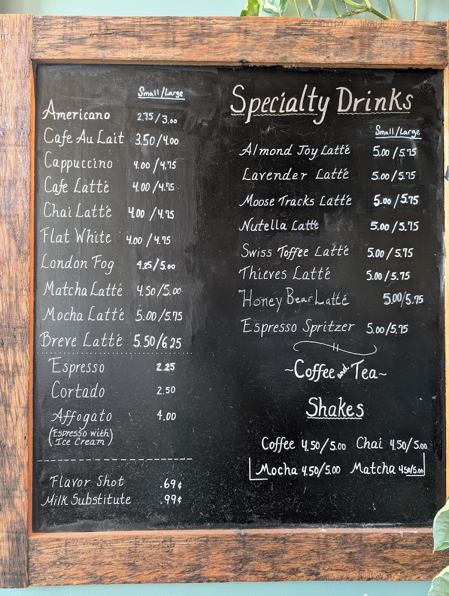 Menu Exquisite Corpse Coffee House-1