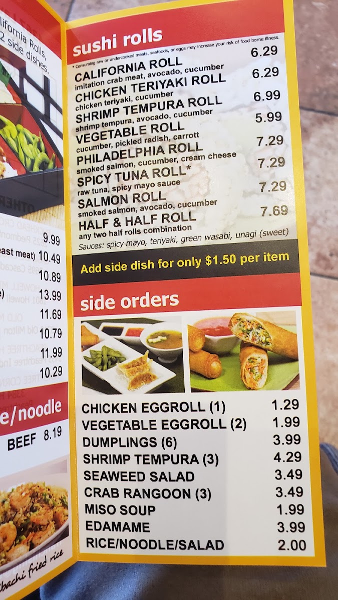 Menu Extreme Teriyaki Grill Express-3