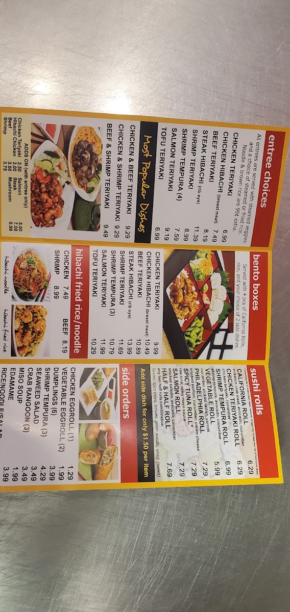 Menu Extreme Teriyaki Grill Express-6