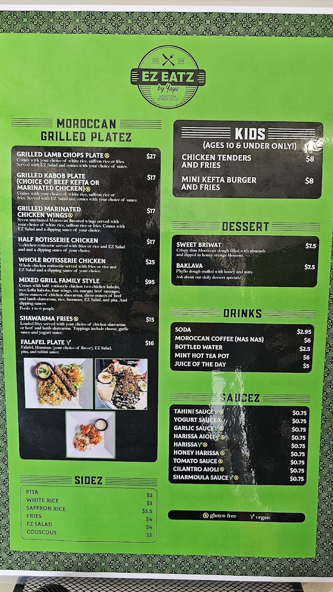 Menu Ez Eatz By Yaya-3