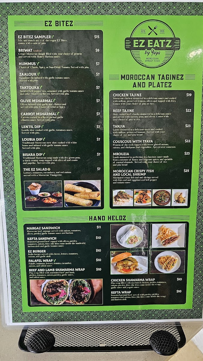 Menu Ez Eatz By Yaya-5