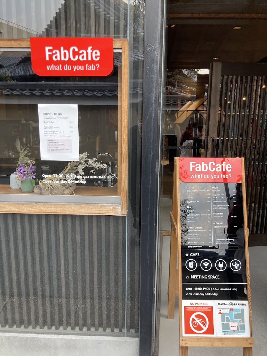Menu Fabcafe Kyoto-7