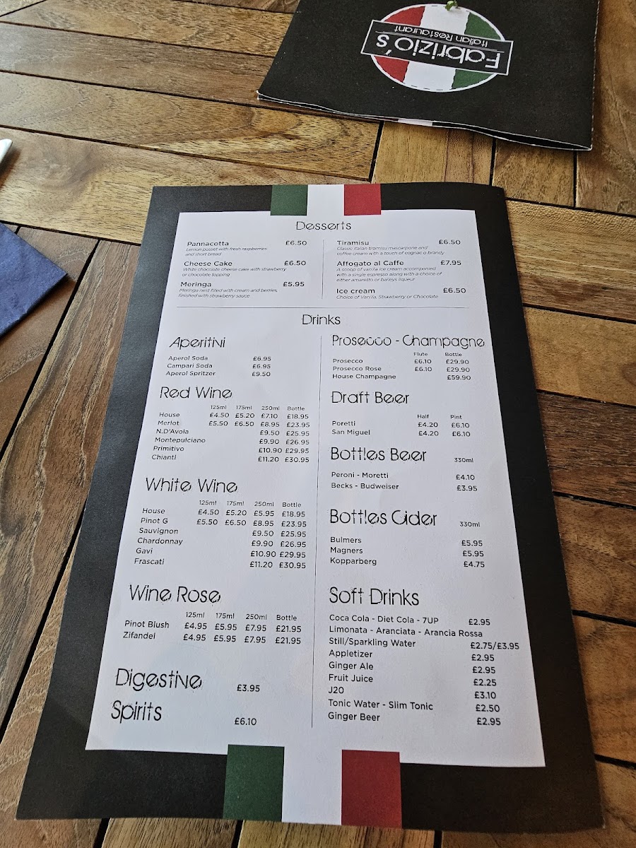 Menu Fabrizio’S-1