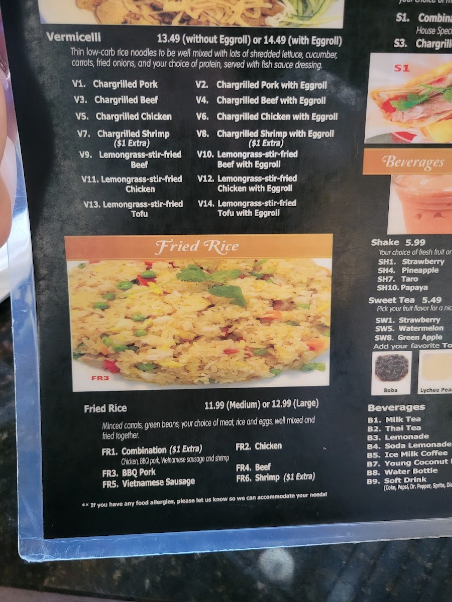 Menu Fabulous Pho Vietnamese Restaurant-7