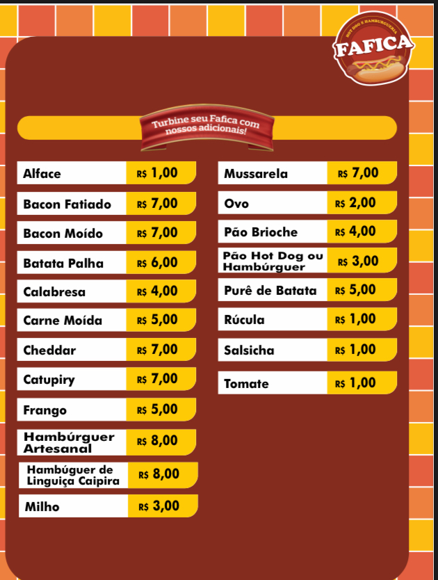Menu Fafica Hot Dogs Hamburgueria-2