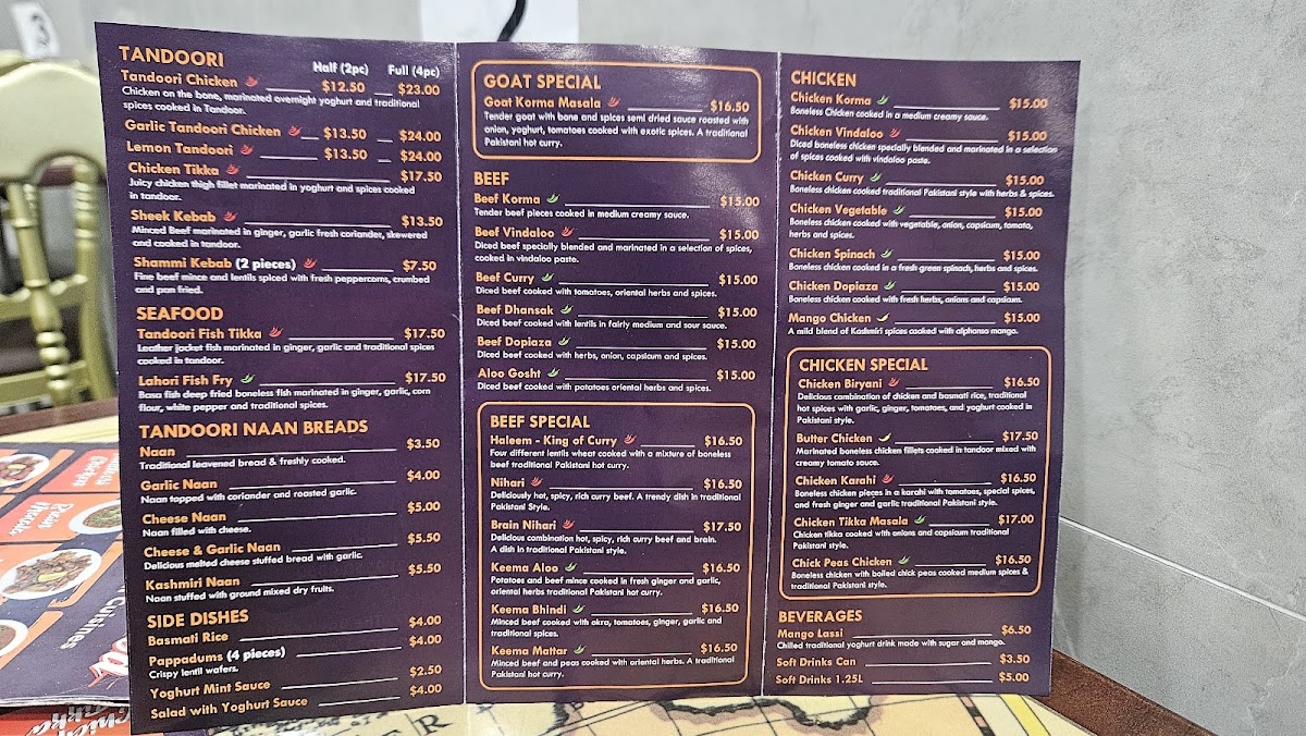 Menu Faheem Fast Food Strathfield-3
