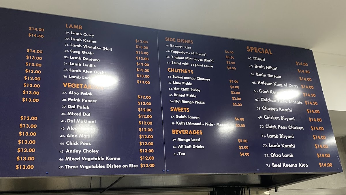 Menu Faheem Fast Food Strathfield-5