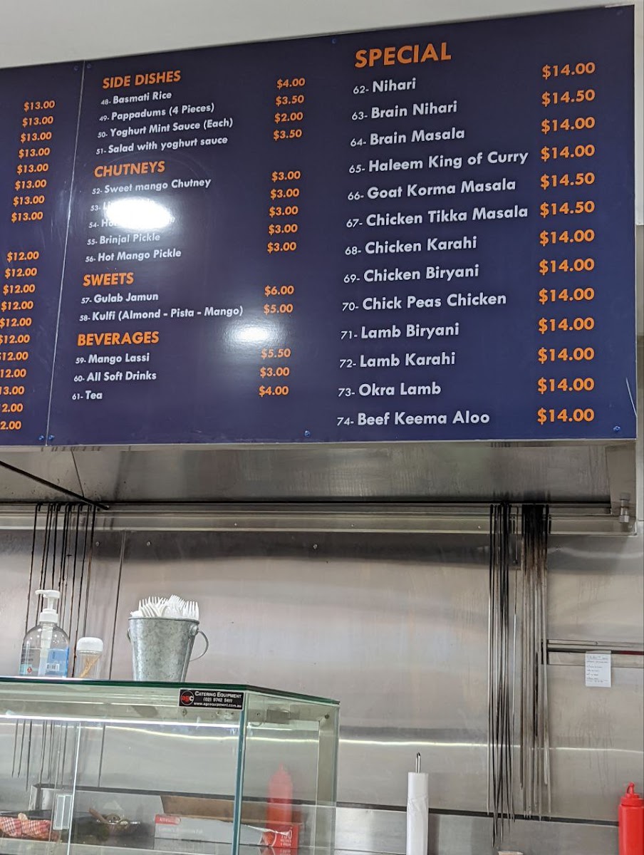 Menu Faheem Fast Food Strathfield-7