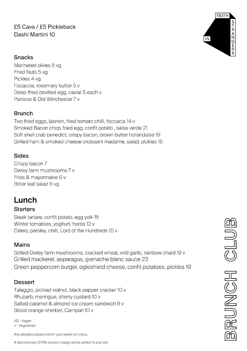 Menu Faith In Strangers-2
