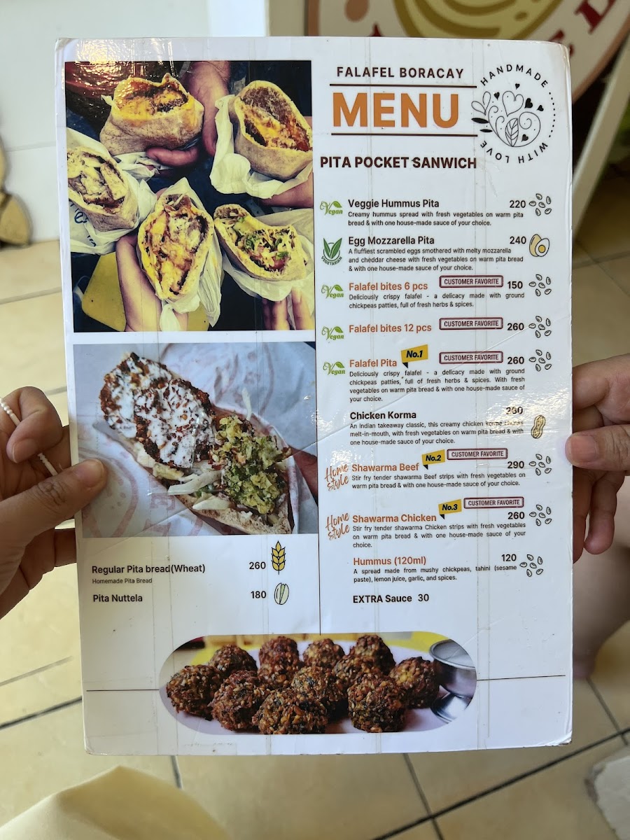 Menu Falafel Boracay Food & Beverages-2