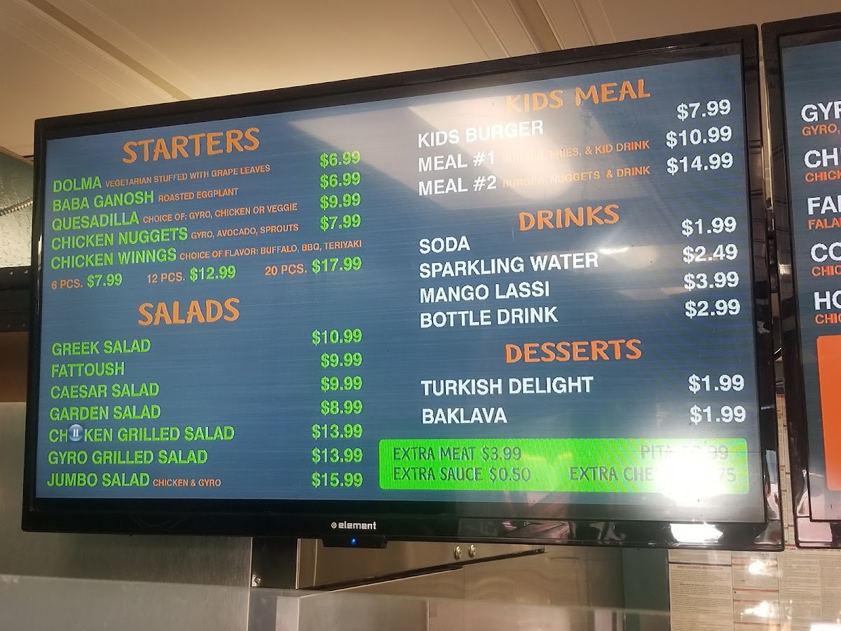 Menu Falafel N Gyro Kabab House-2
