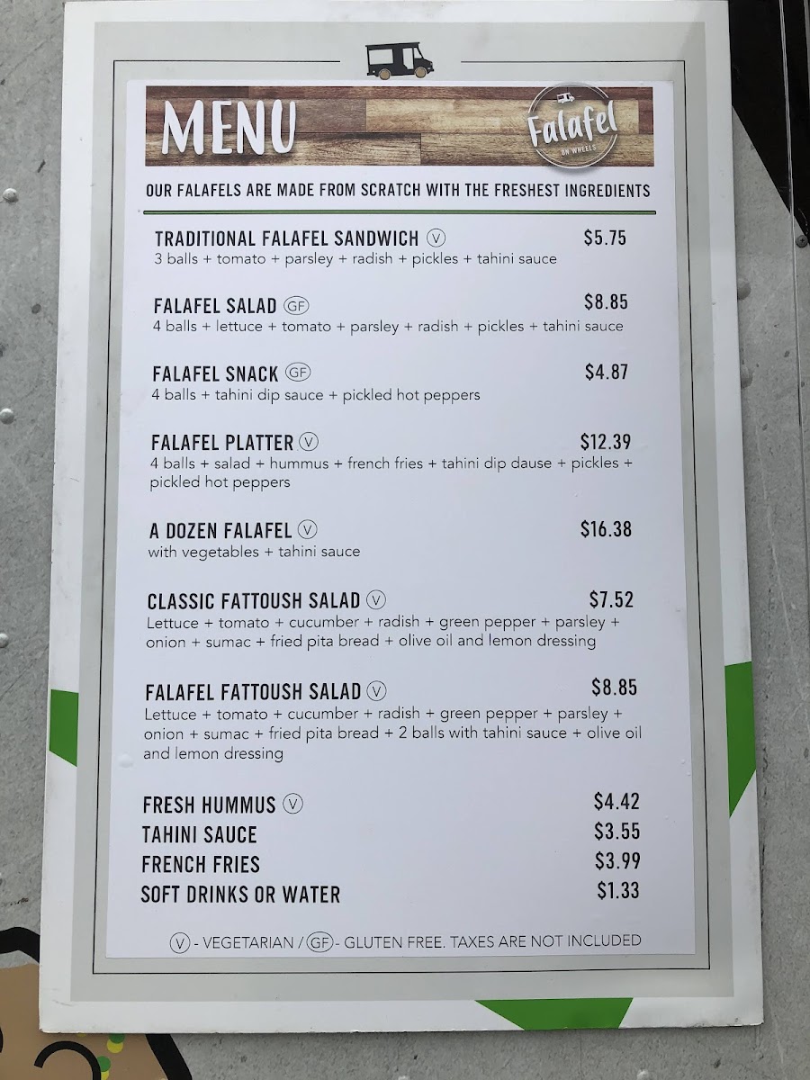 Menu Falafel On Wheels-10