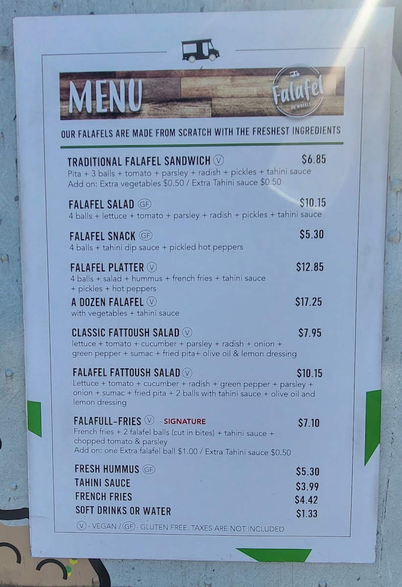 Menu Falafel On Wheels-2