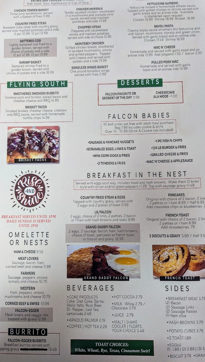Menu Falcon’S Nest Family Dining-2