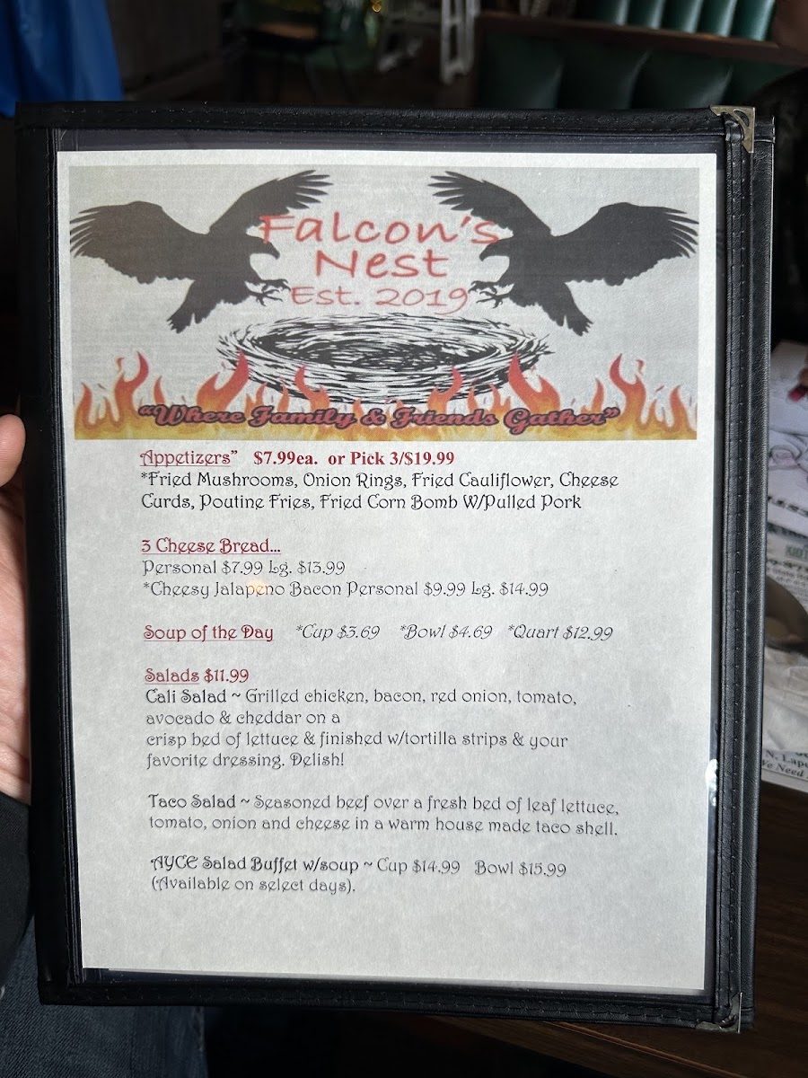 Menu Falcon’S Nest Family Dining-8