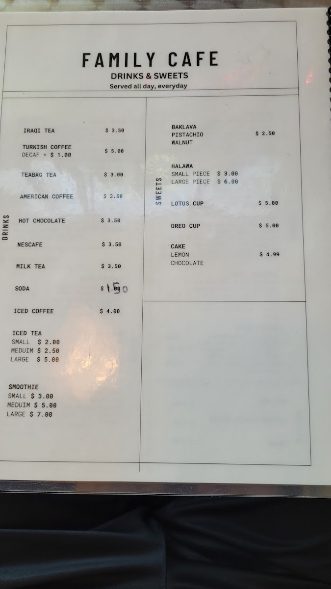 Menu Family Café-8
