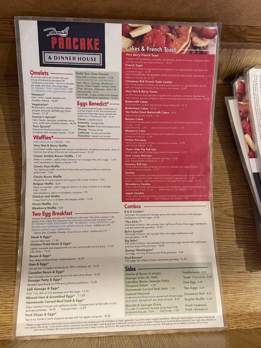 Menu Family Pancake House Redmond-3