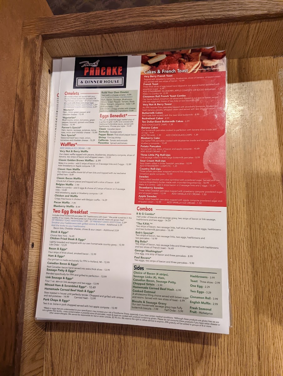 Menu Family Pancake House Redmond-7