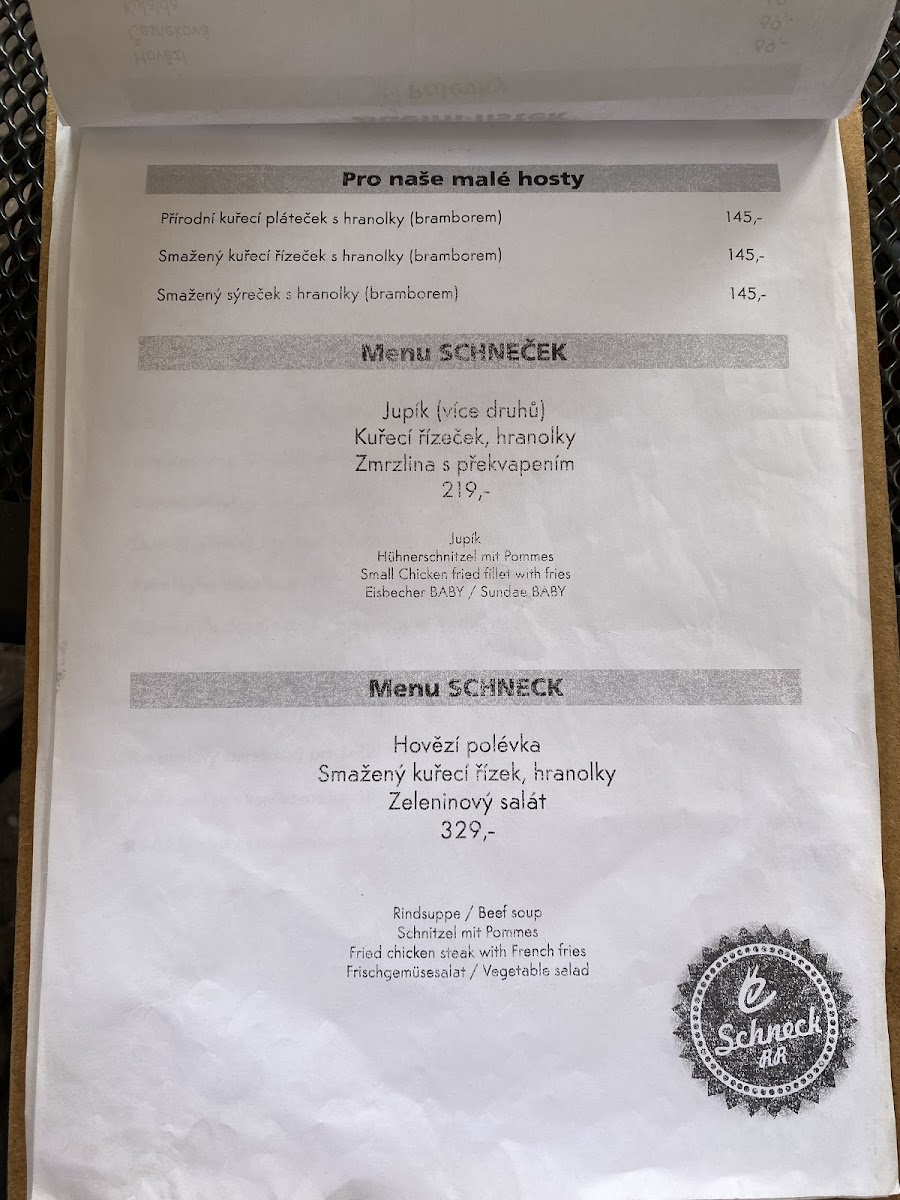 Menu Family Restaurant Schneck-9