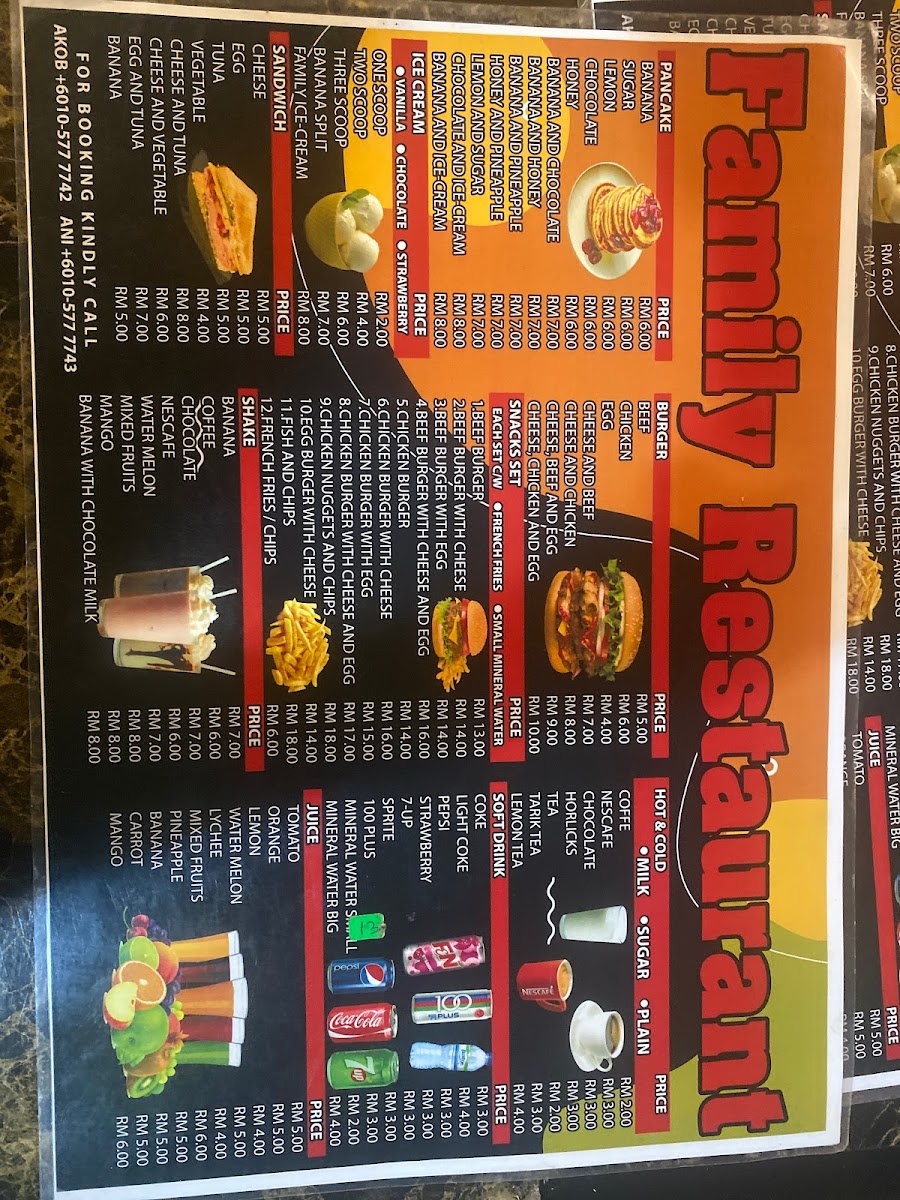Menu Family Restaurant Taman Negara-10