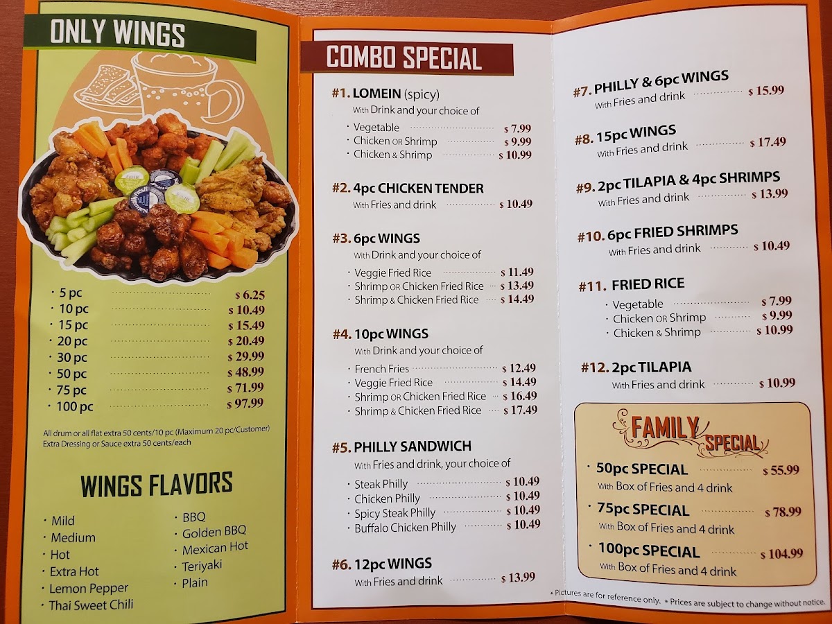 Menu Family Wings & Philly-1