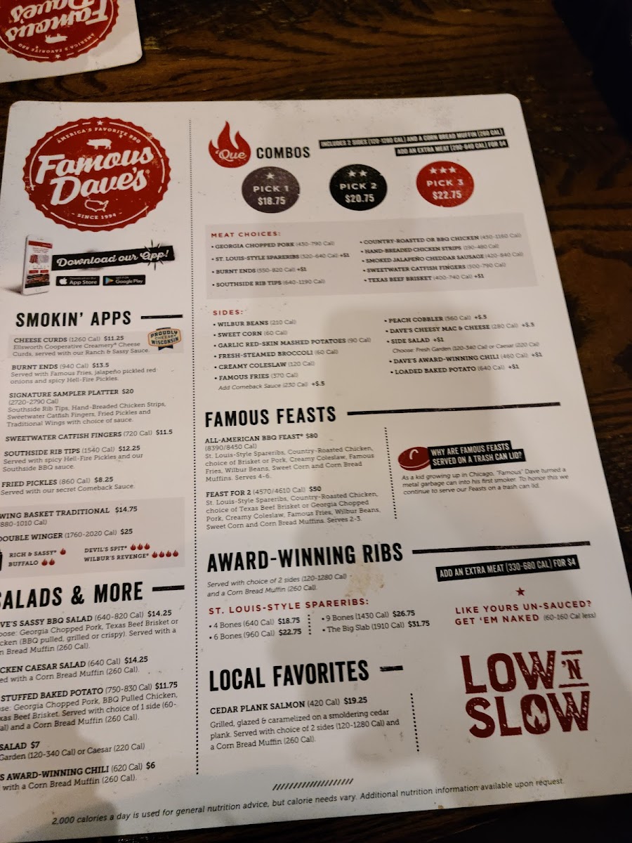 Menu Famous Dave's Bar-B-Que-10