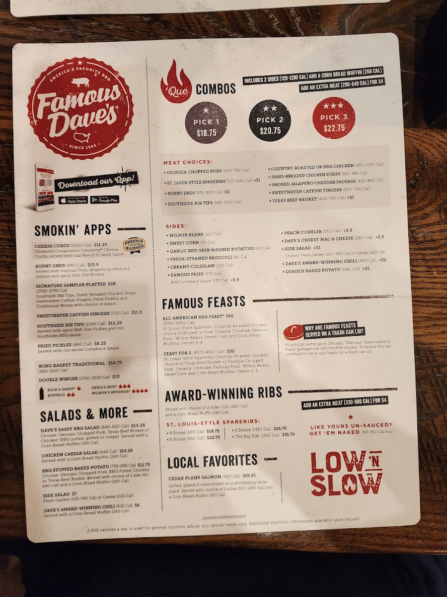 Menu Famous Dave's Bar-B-Que-4