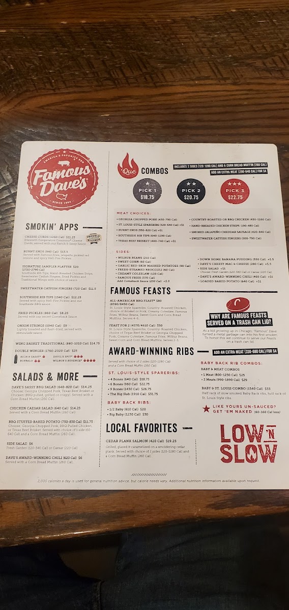 Menu Famous Dave's Bar-B-Que-6