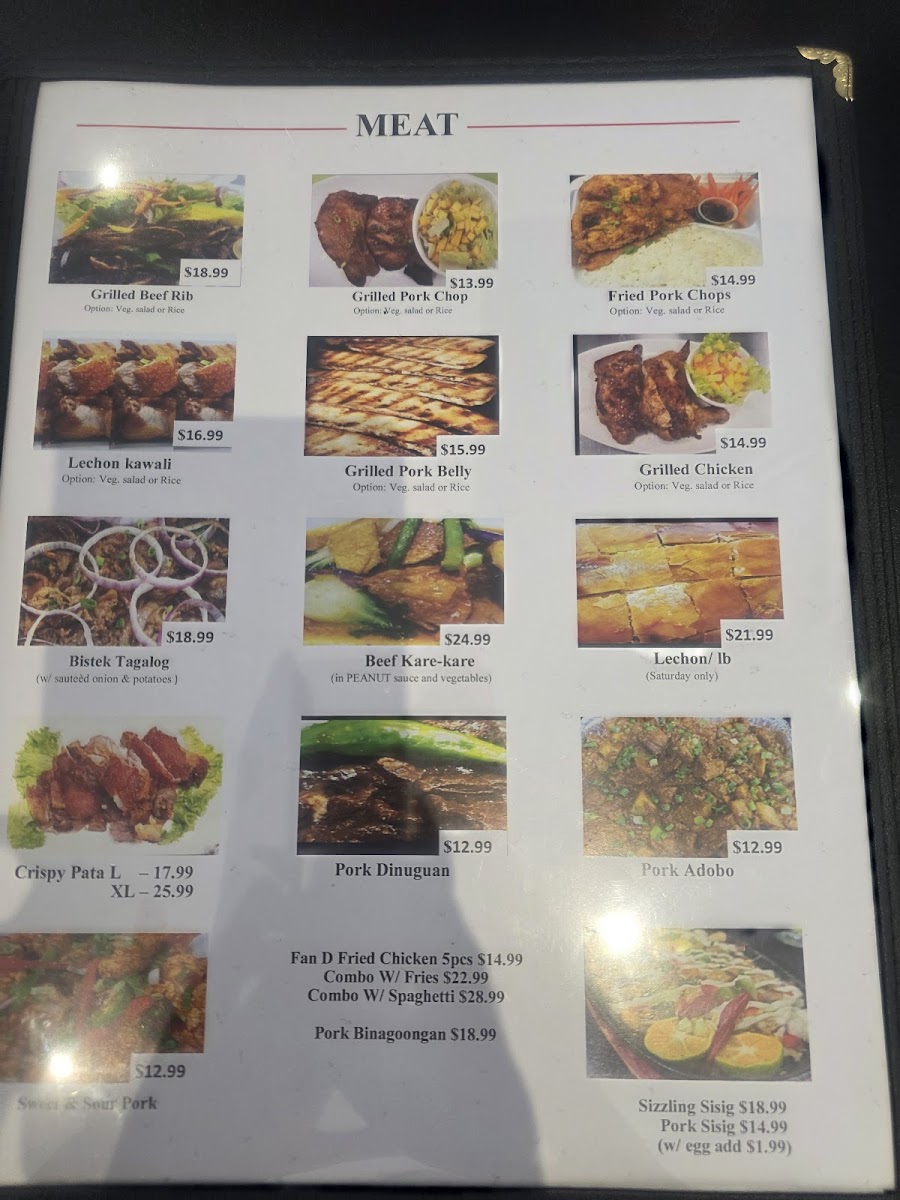 Menu Fan 'd' Flame Restaurant (Filipino Cuisine)-10