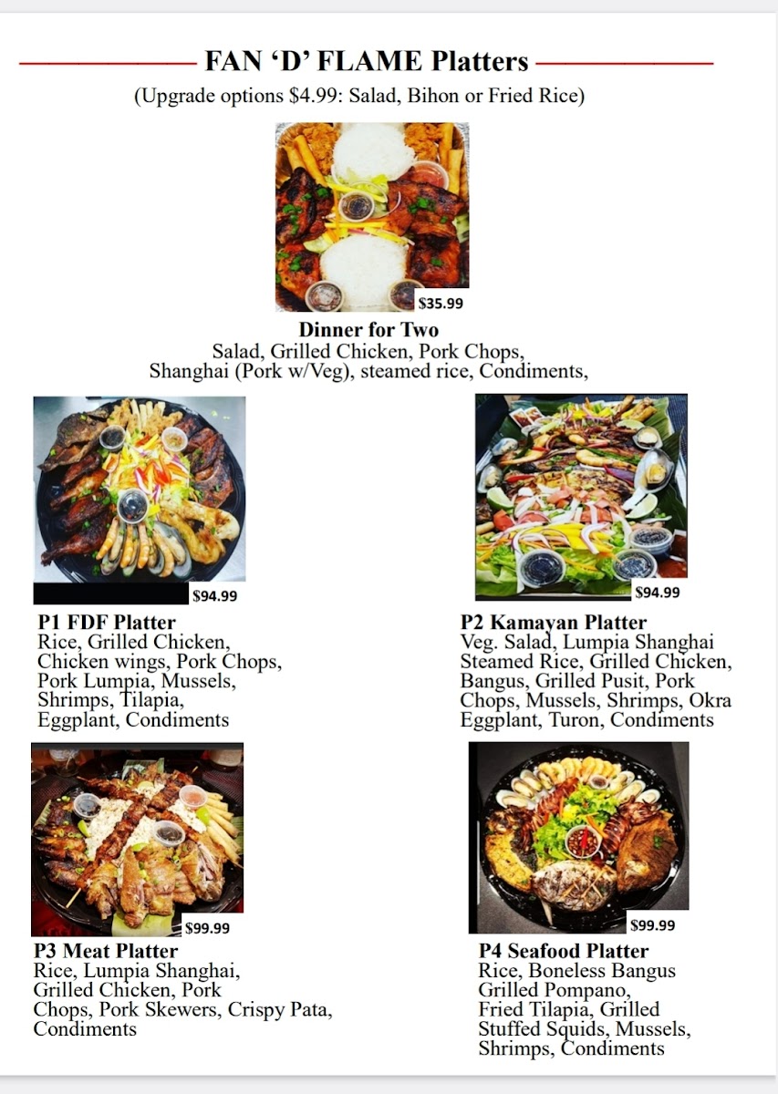 Menu Fan 'd' Flame Restaurant (Filipino Cuisine)-4
