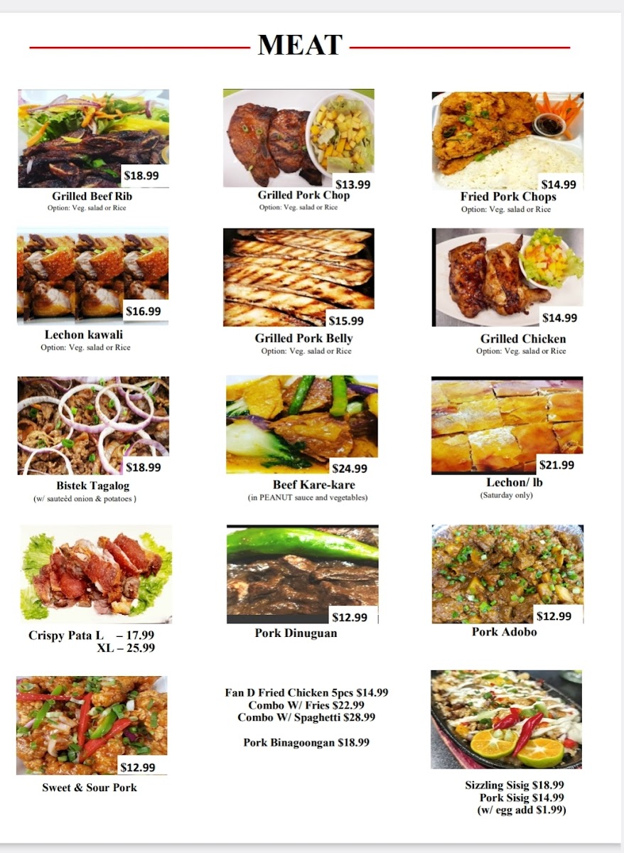 Menu Fan 'd' Flame Restaurant (Filipino Cuisine)-5