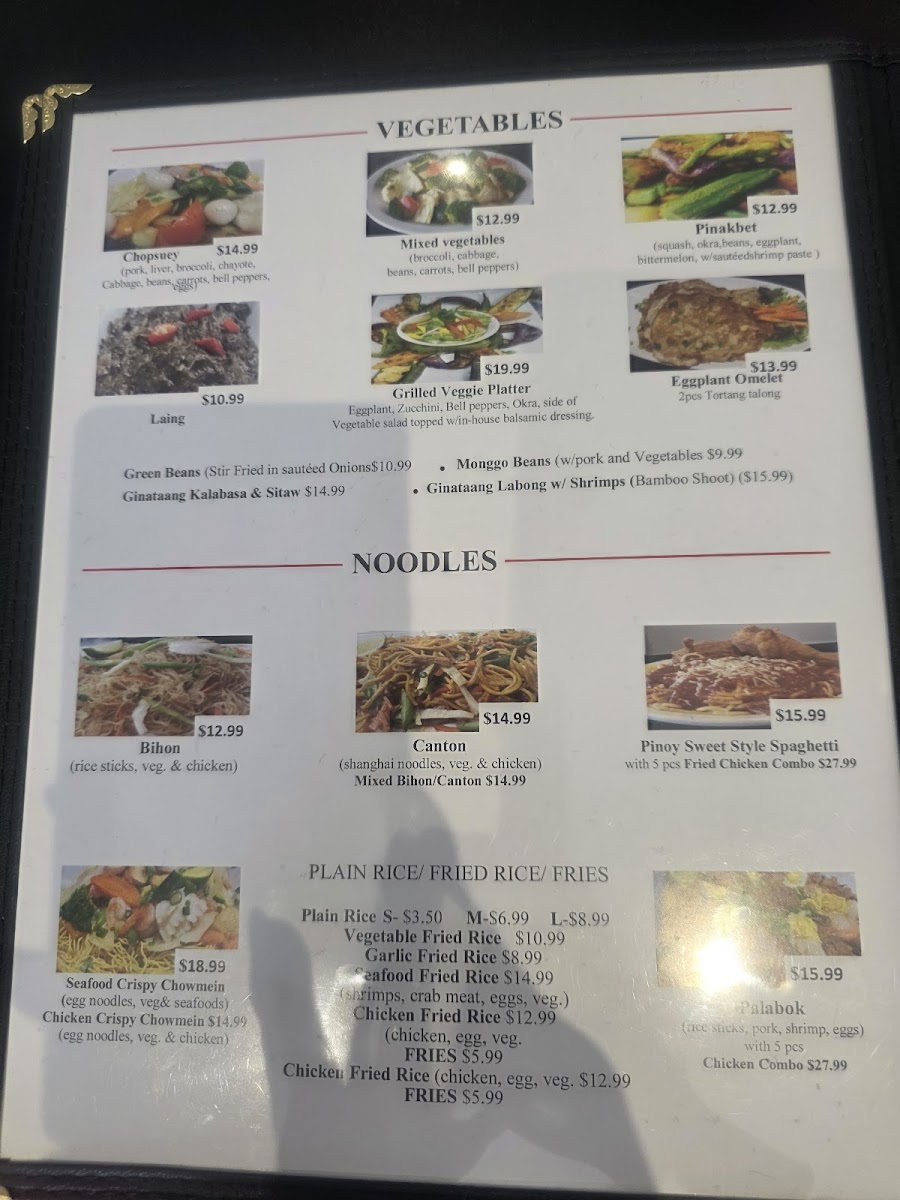 Menu Fan 'd' Flame Restaurant (Filipino Cuisine)-9