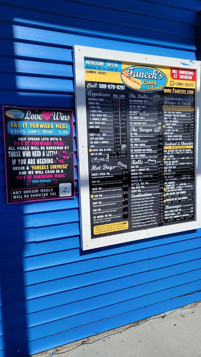 Menu Faneek's-1