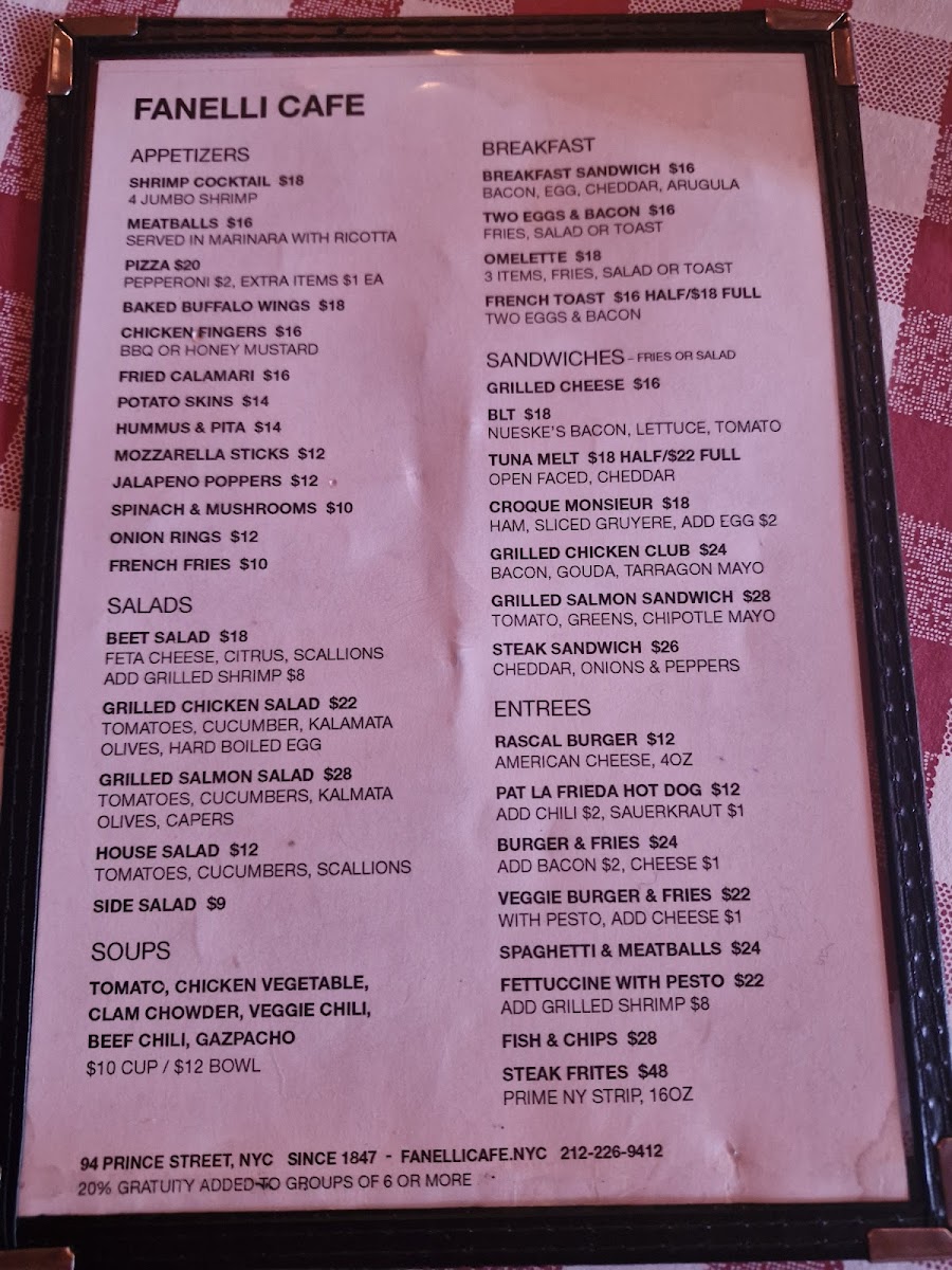 Menu Fanelli Café-1