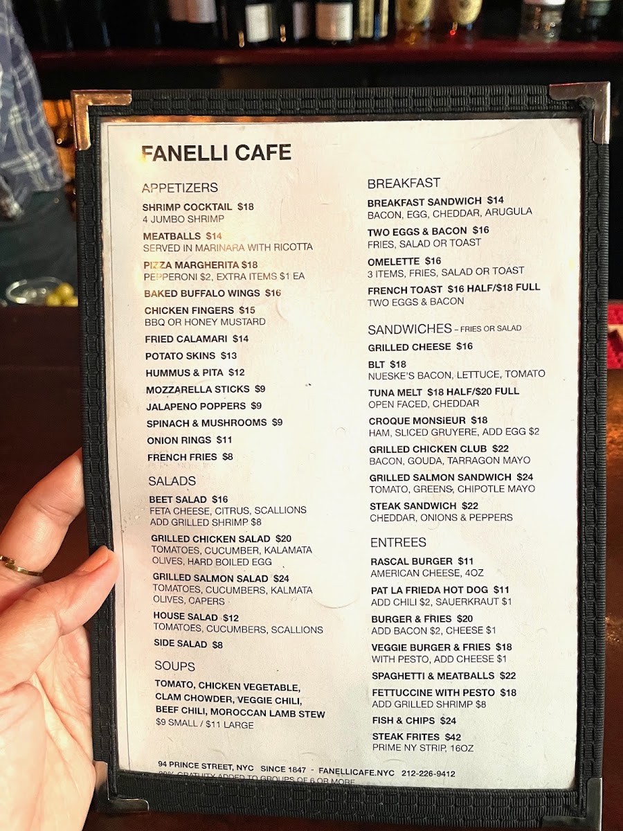 Menu Fanelli Café-10