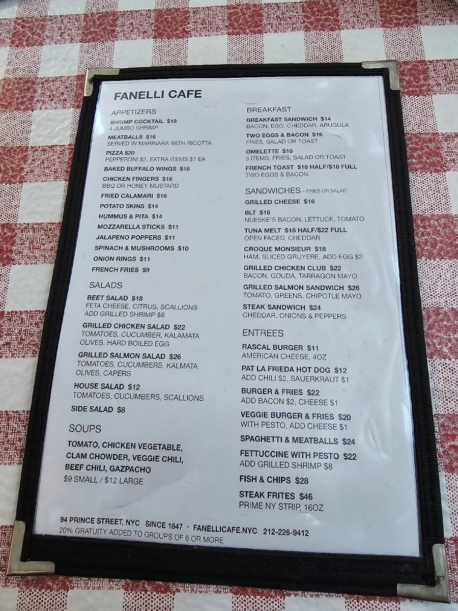 Menu Fanelli Café-5