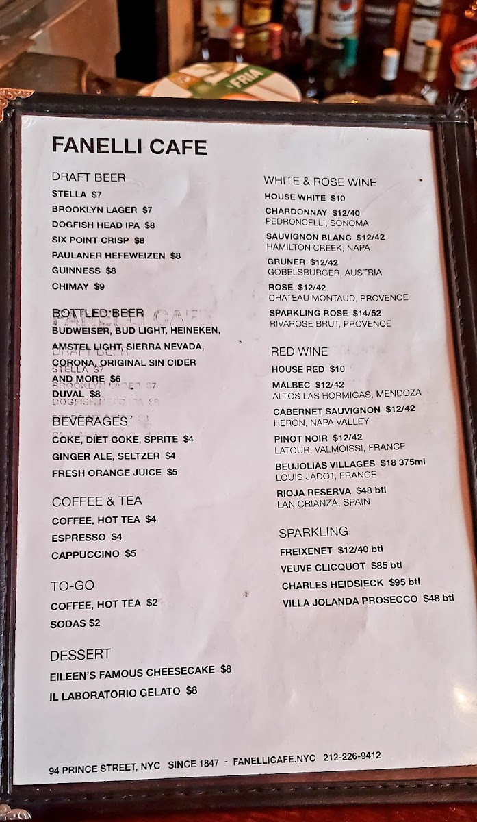 Menu Fanelli Café-8