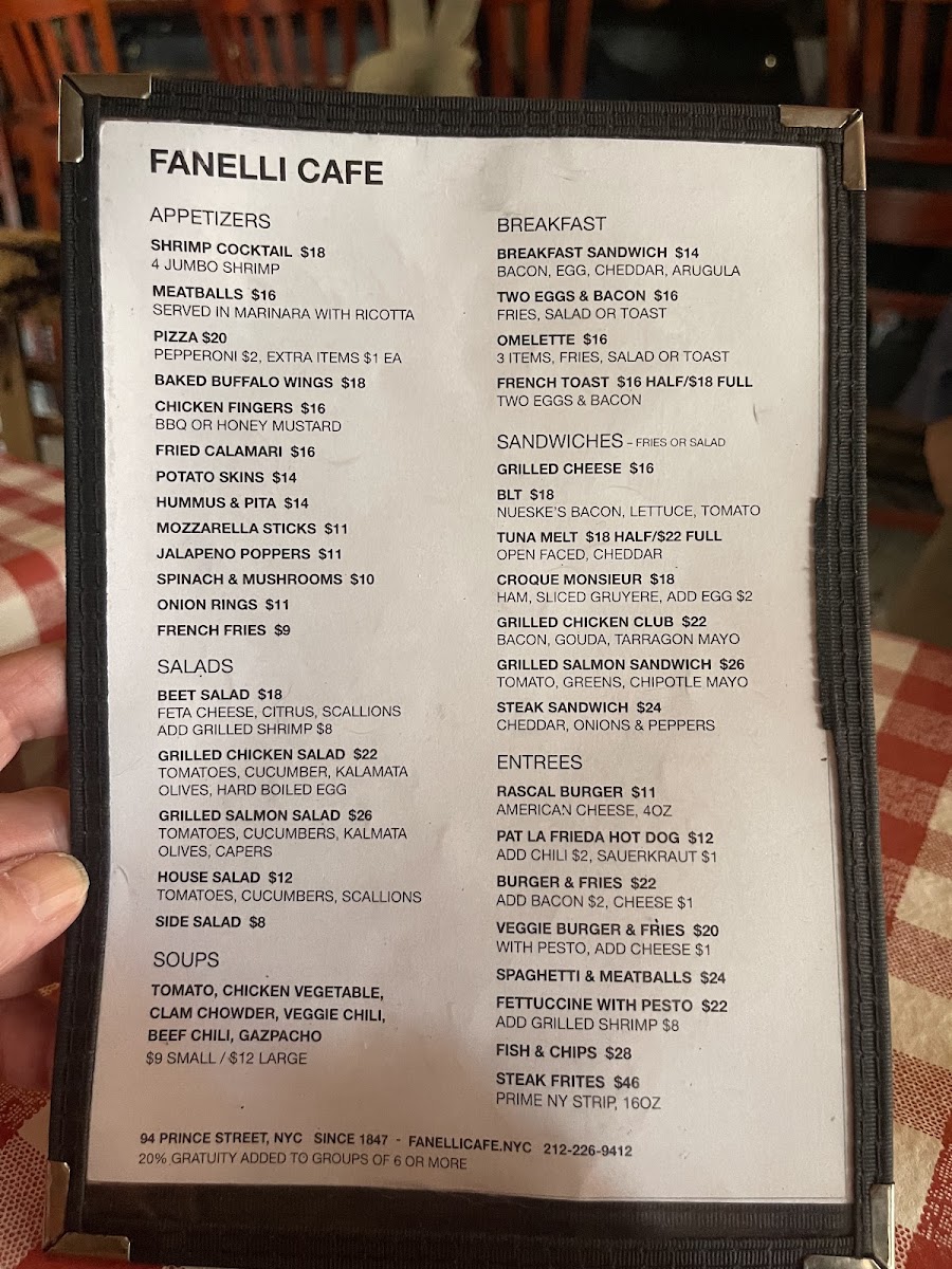 Menu Fanelli Café-9
