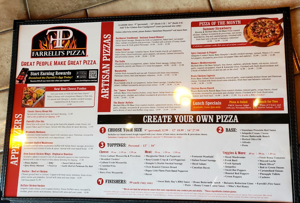 Menu Farrelli's Pizza-1