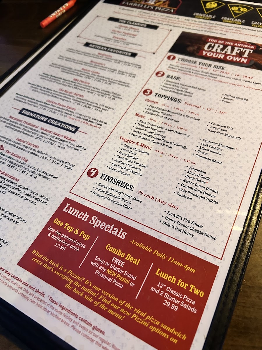 Menu Farrelli's Pizza-9