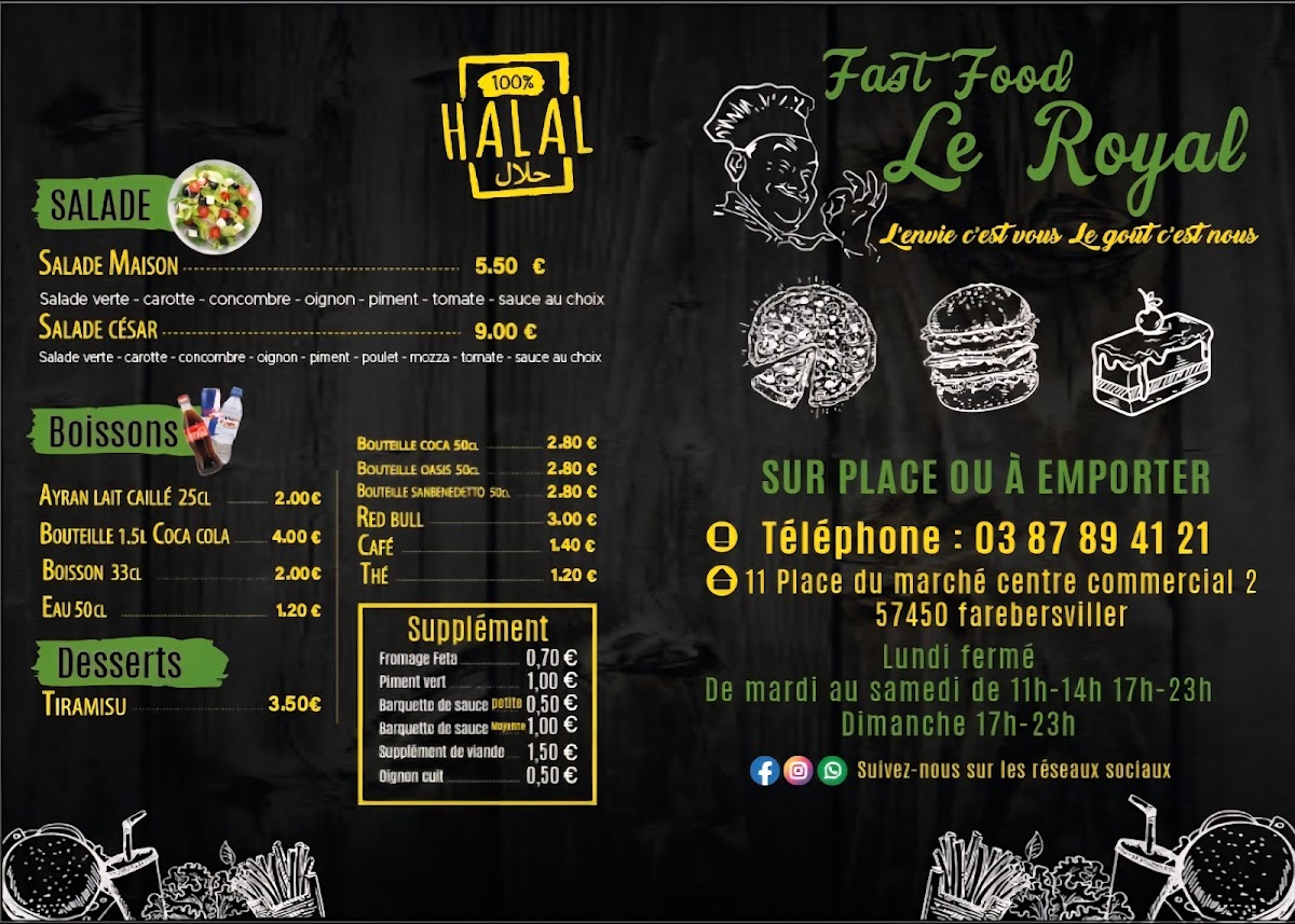Menu Fast Food Le Royal-1