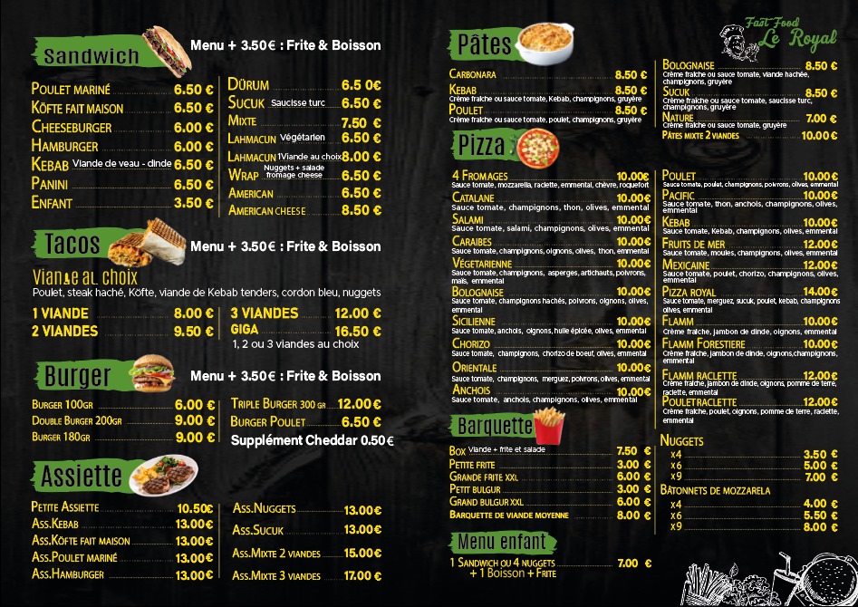 Menu Fast Food Le Royal-2
