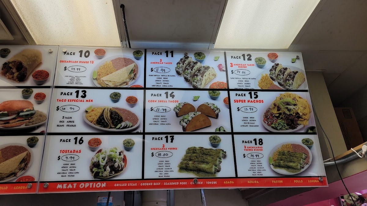Menu Fast Taco By Lupita's Mexican Restaurant And Grocery Store-1