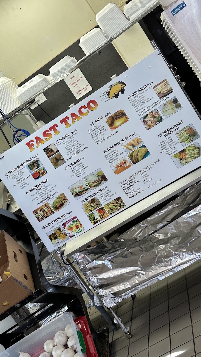 Menu Fast Taco By Lupita's Mexican Restaurant And Grocery Store-3